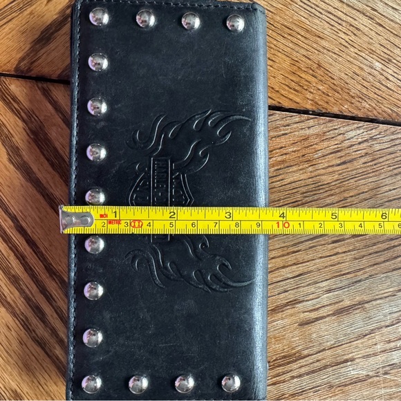 Harley-Davidson Black Studded Wallet - Picture 5 of 6